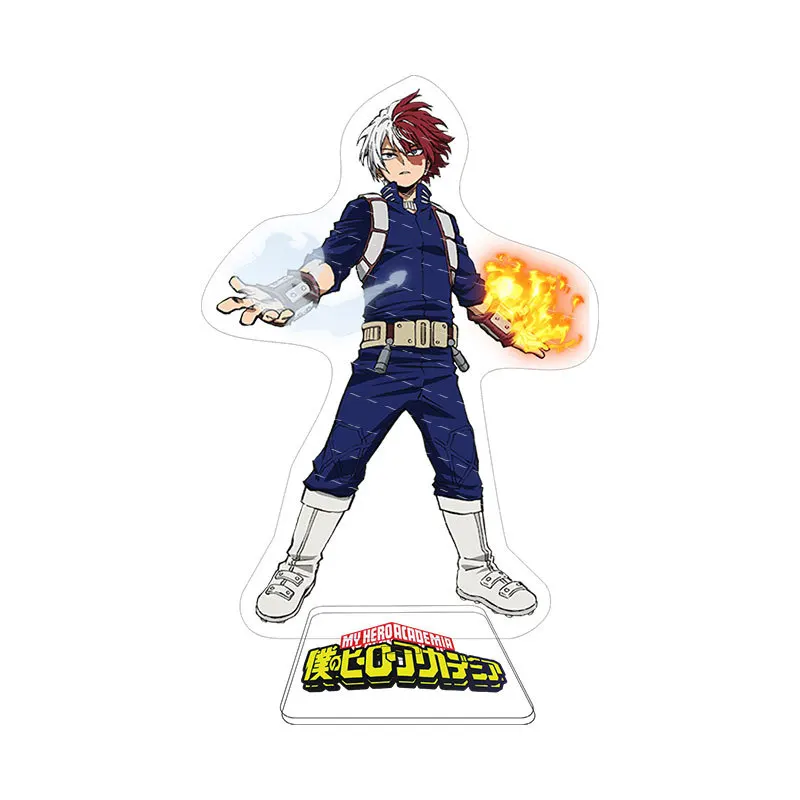 Hot Anime My Hero Academia Cosplay Stand Acrylic Figure Midoriya Izuku Todoroki Shoto Model Desk Decor Fans Collection Prop Gift |