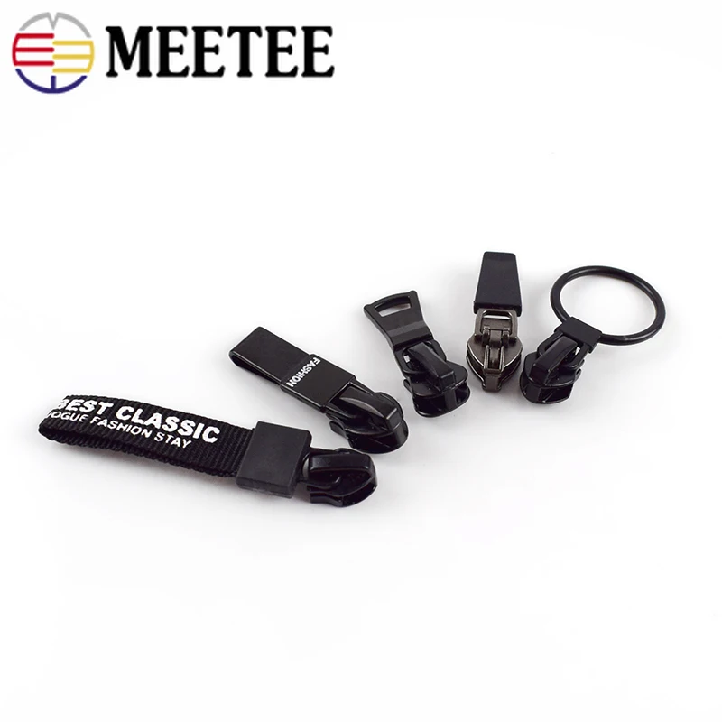 Meetee 10 шт 5 # Анти загрузочные ползунки на молнии для водонепроницаемой обратной