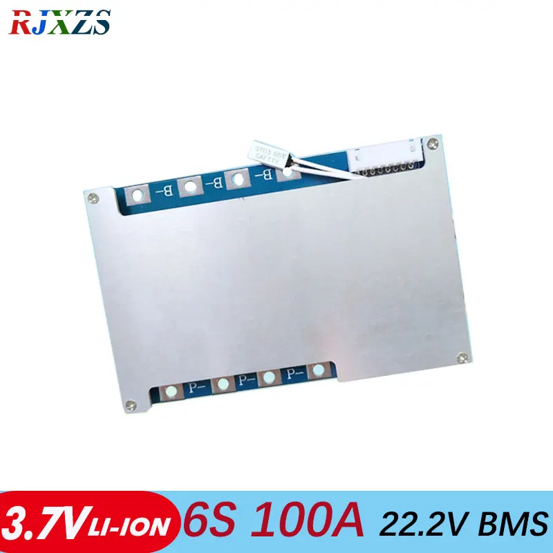 Защитная плата BMS PCM li-Ion bms для аккумуляторов 6S 100A 22 2 V 25 с балансиром литиевых