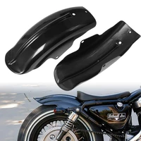 black abs plastic motorcycle rear fender mudguard cover for bobber racer motorcycle accessories parts frames fitting universal