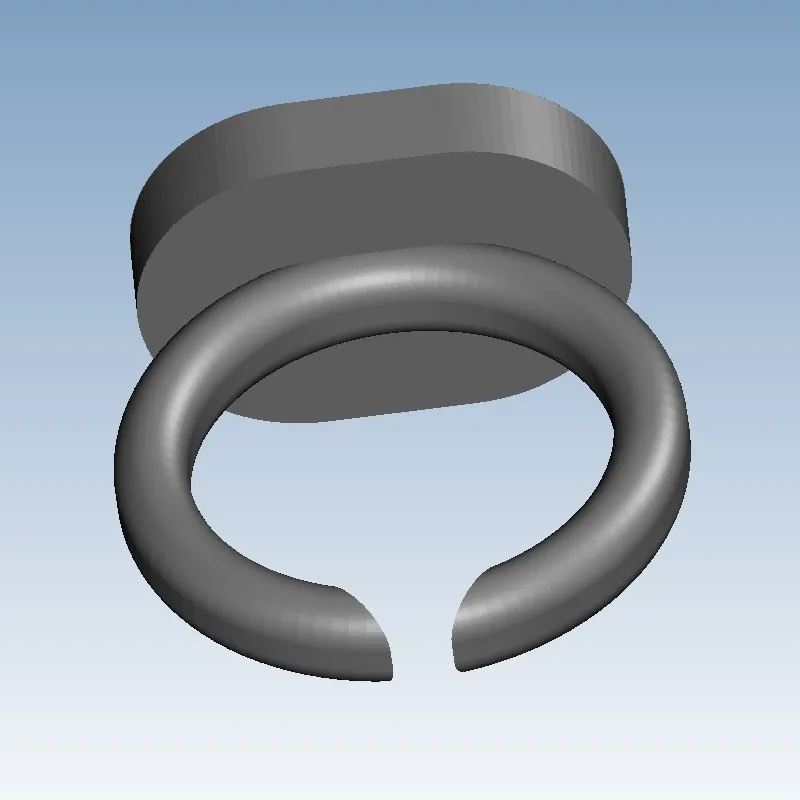 

Customizable text ring Custom order highqualityhighprecision digital models 3D printing service Creative Jewelry ST431