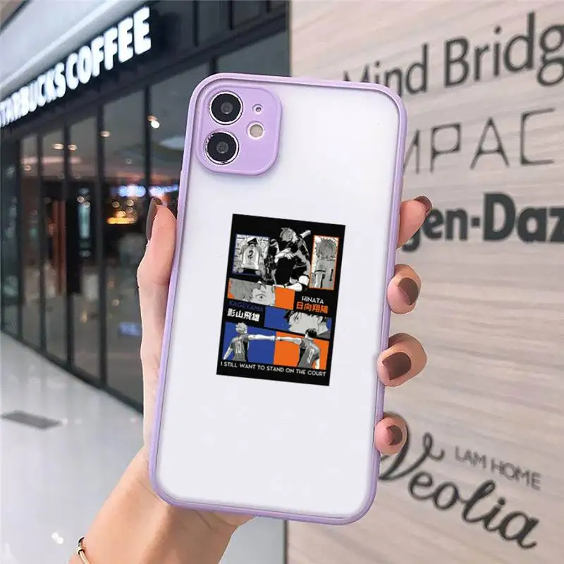 

Oya Oya Oya Haikyuu Love Volleyball Phone Cases matte transparent For iphone 7 8 11 12 plus mini x xs xr pro max cover