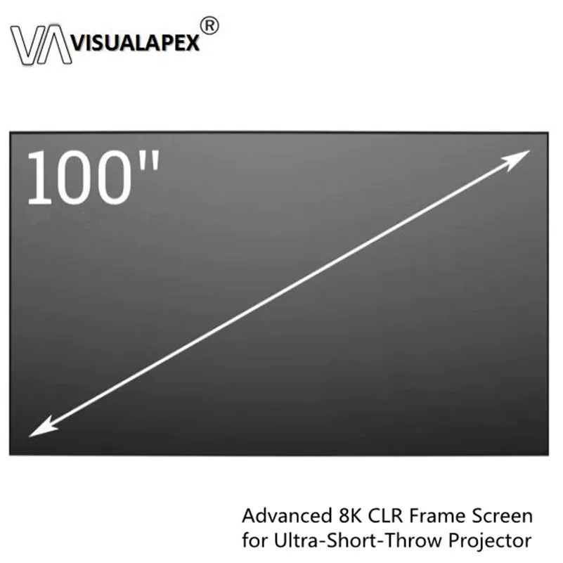 16:9 комнатный светильник отвергающий проекционный экран с фиксированной кромкой