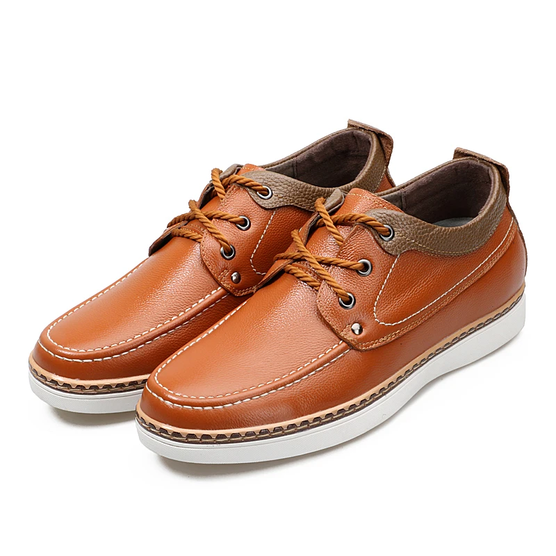 5 CM Brown Increased Misalwa 36 37-43 размер невидимый 5 см Высота увеличивающая рост натуральная коровья кожа обувь повседневные кроссовки мужская обувь - Цвет: 5 CM Brown Increased