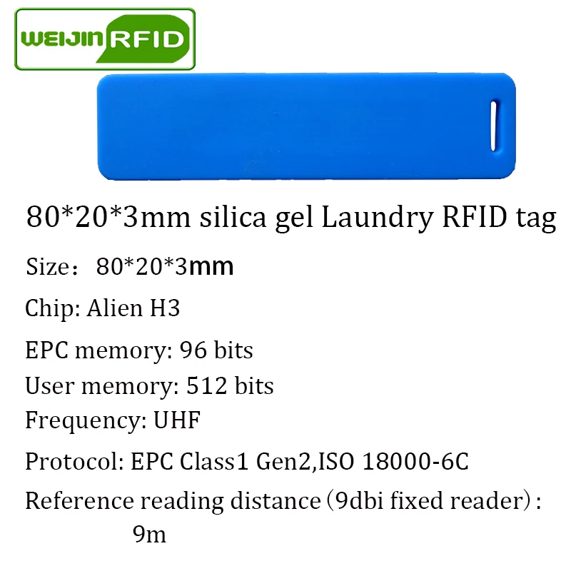 UHF RFID бирка Прачечная мягкий силикагель моющиеся Жаростойкие 915 м 868 м 860-960 м Alien H3 EPC Gen2 6C пассивные карты дальнего действия RFID бирка