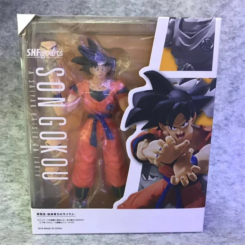 Action Dragon Ball Super Son Goku SHF Figure Toys For Children Red Goku Kakarotto Soldier Face Changing Dolls Gift Collectibles