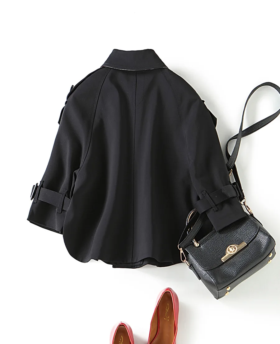 Новинка 2019 Женский Тренч BURDULLY пальто в английском стиле короткое двубортное