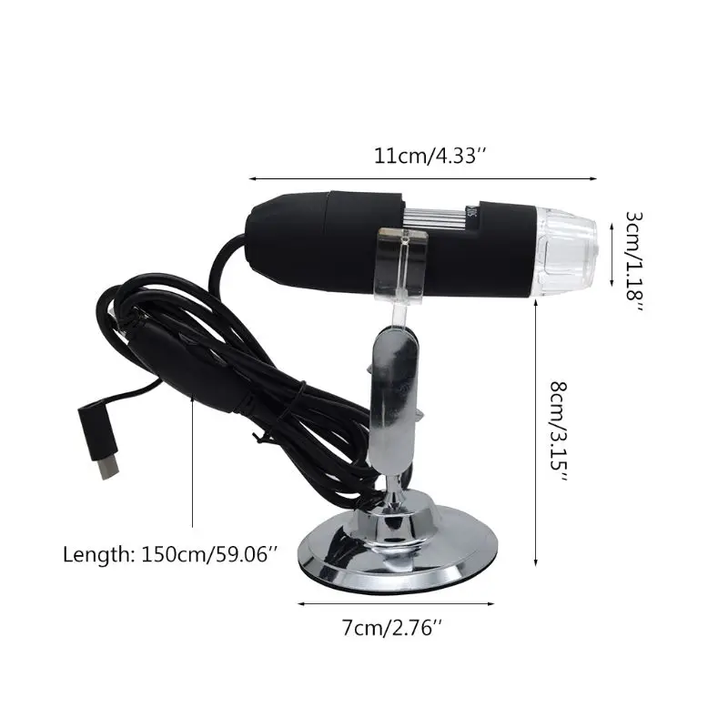 2MP 3в1 USB Type C микро usb 1000X микроскоп камера 1080p видео для смартфона oxx Windows PC