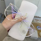 Модный синий светильник, блокирующие очки для женщин и мужчин, прозрачная оправа, круглые компьютерные оптические очки, очки для ухода за зрением