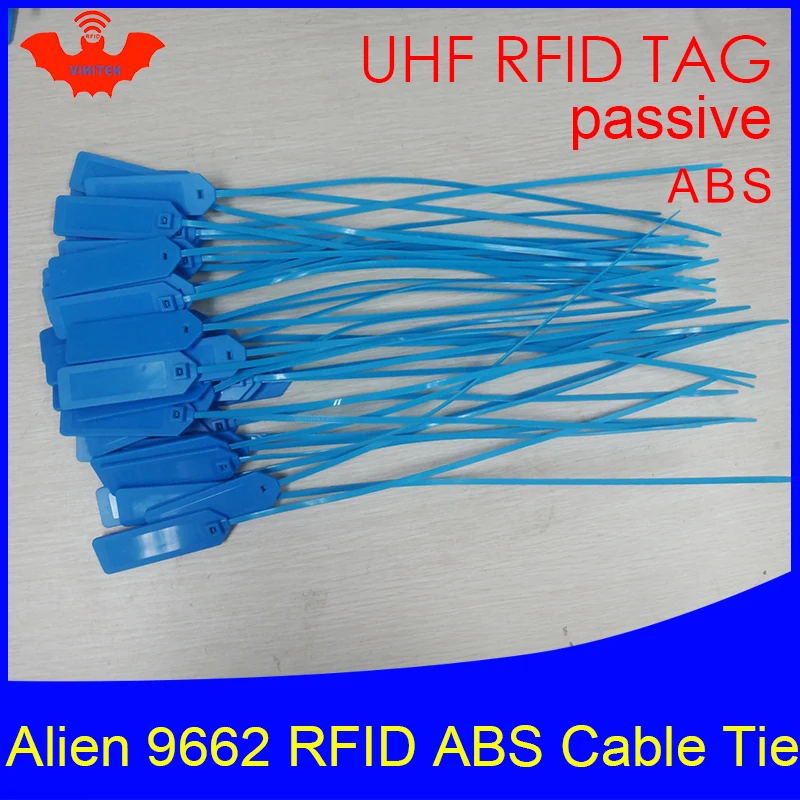 RFID метка UHF ABS кабельная стяжка Alien 9662 EPC6C 915 МГц 868 м 860-960 МГц Higgs3 92*28*3,5 мм большие расстояния смарт-карта пассивные RFID метки