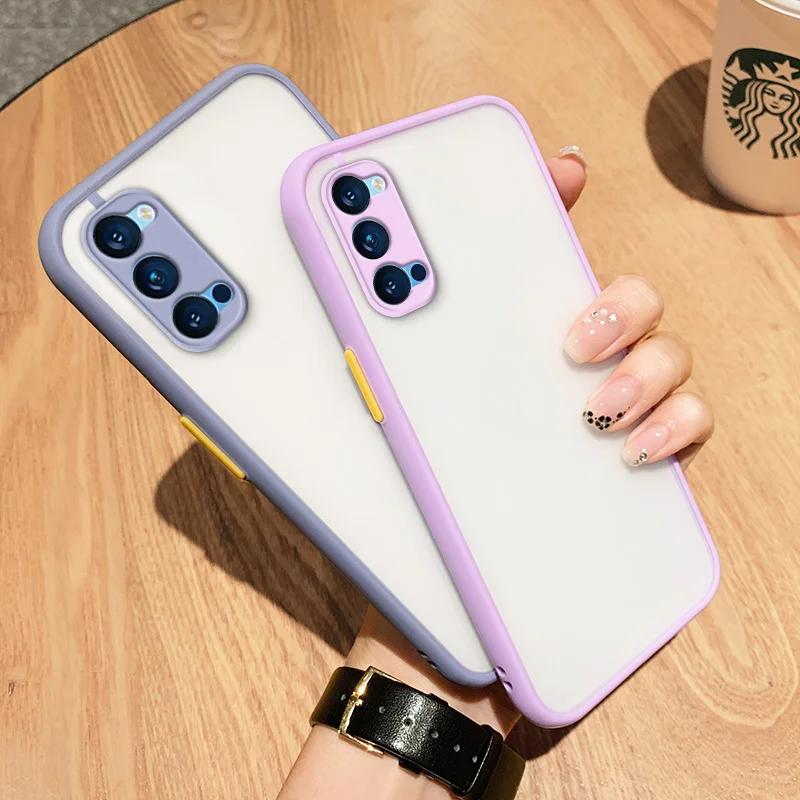 matte hard pc phone case for oppo find x3 pro x2 lite neo reno 4 5 pro plus 4z a53 a53s cover case for realme 7 q2 x7 pro gt 5g free global shipping