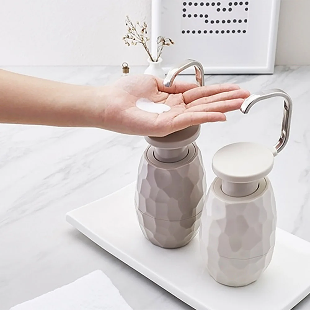

400ML Creative One-Hand Soap Dispenser Facial Cleanser Shower Gel Bottle for Home Hotel Bathroom