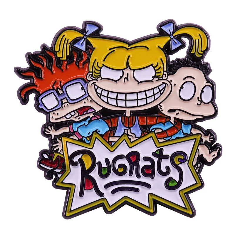 Rugrats Эмаль Булавка классический 90s Ностальгический мультфильм поклонников подарок