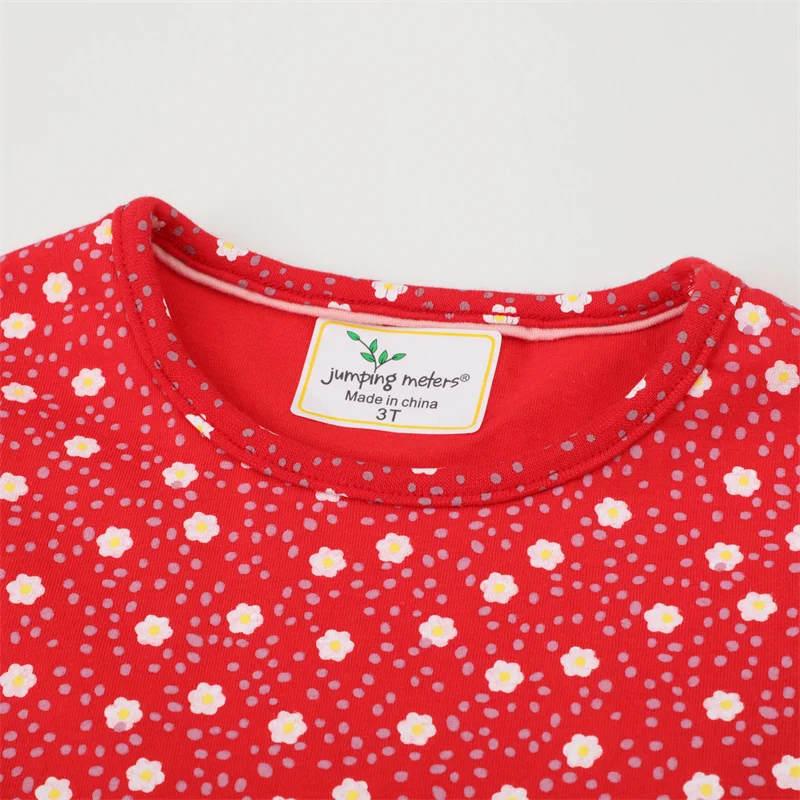 Girls Cartoon Dress Long Sleeve Cotton Chrismas Gift Cute Deer Print Princess Floral Kids Clothes | Детская одежда и обувь