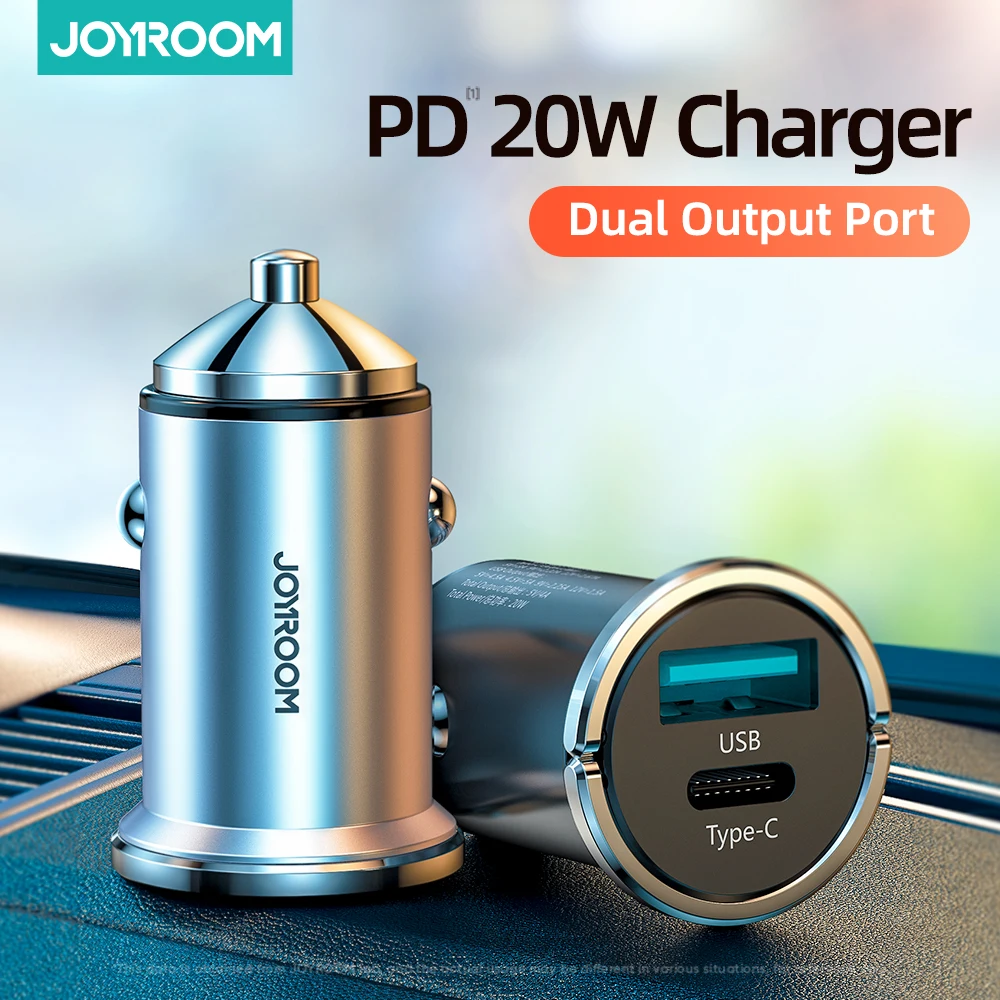 Автомобильное зарядное устройство Joyroom 20 Вт PD USB Тип C быстрая зарядка для iPhone 12 Pro