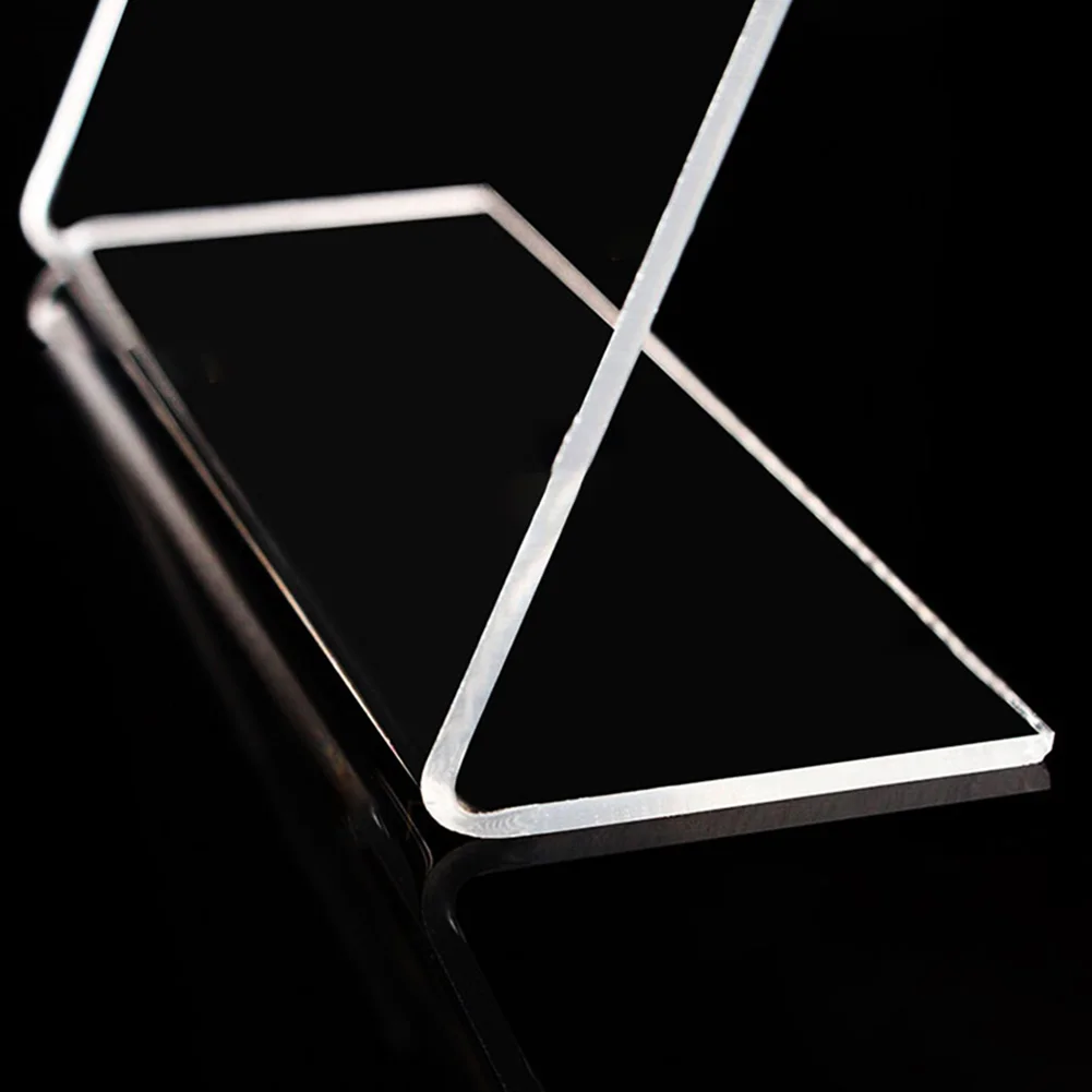 Акриловый прозрачный Знак рабочего стола держатель для этикеток цена название