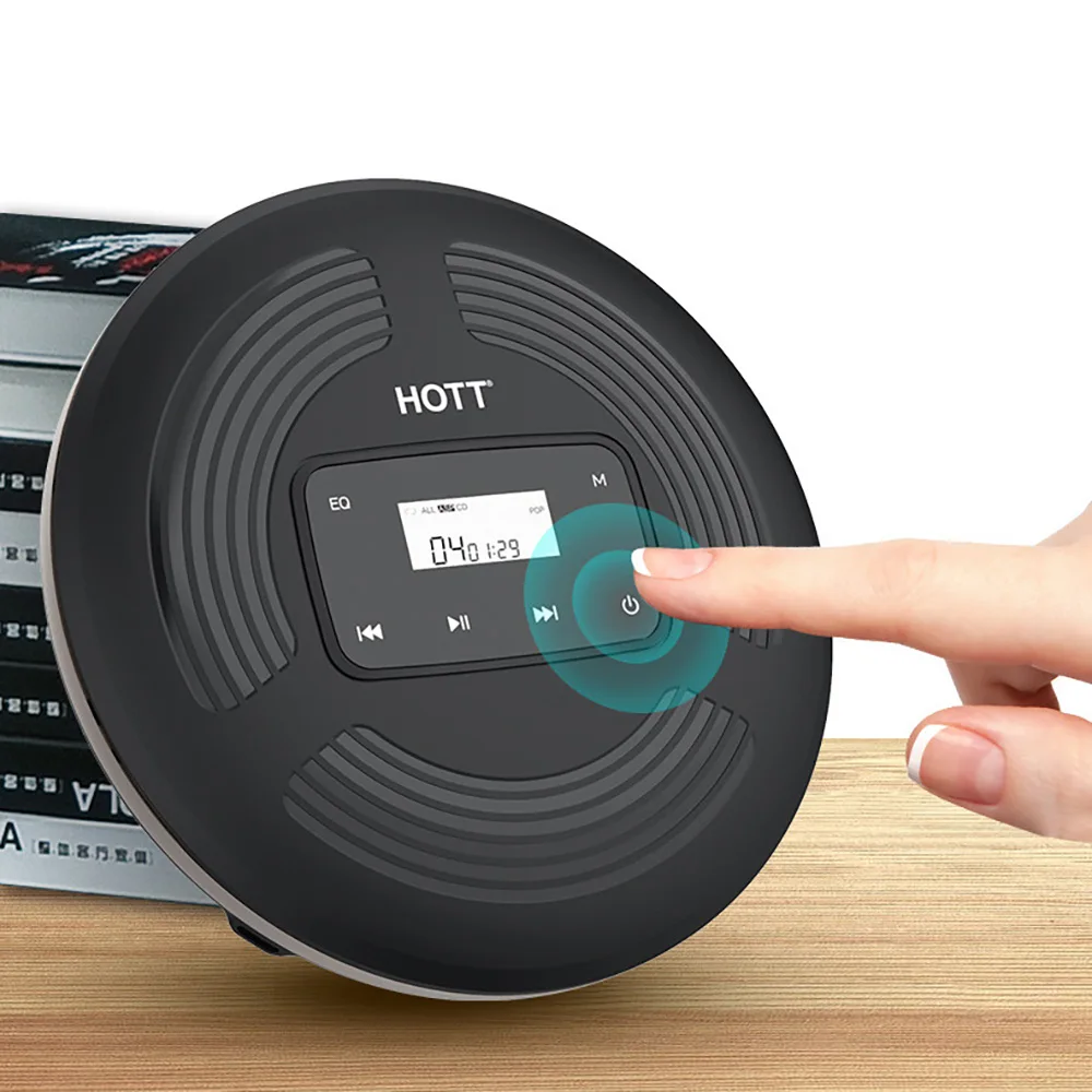 CD903 портативный CD плеер лоток тип вставить музыкальный с подсветкой ЖК-дисплей