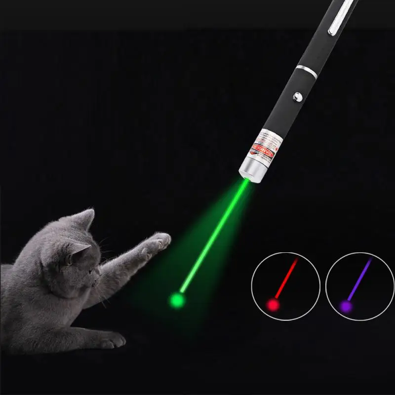 Pet Cat Toy Laser Sight Pointer 5MW High Power Green Blue Red Light Pen Powerful Meter 530Nm 405Nm 650Nm Lazer | Спорт и развлечения