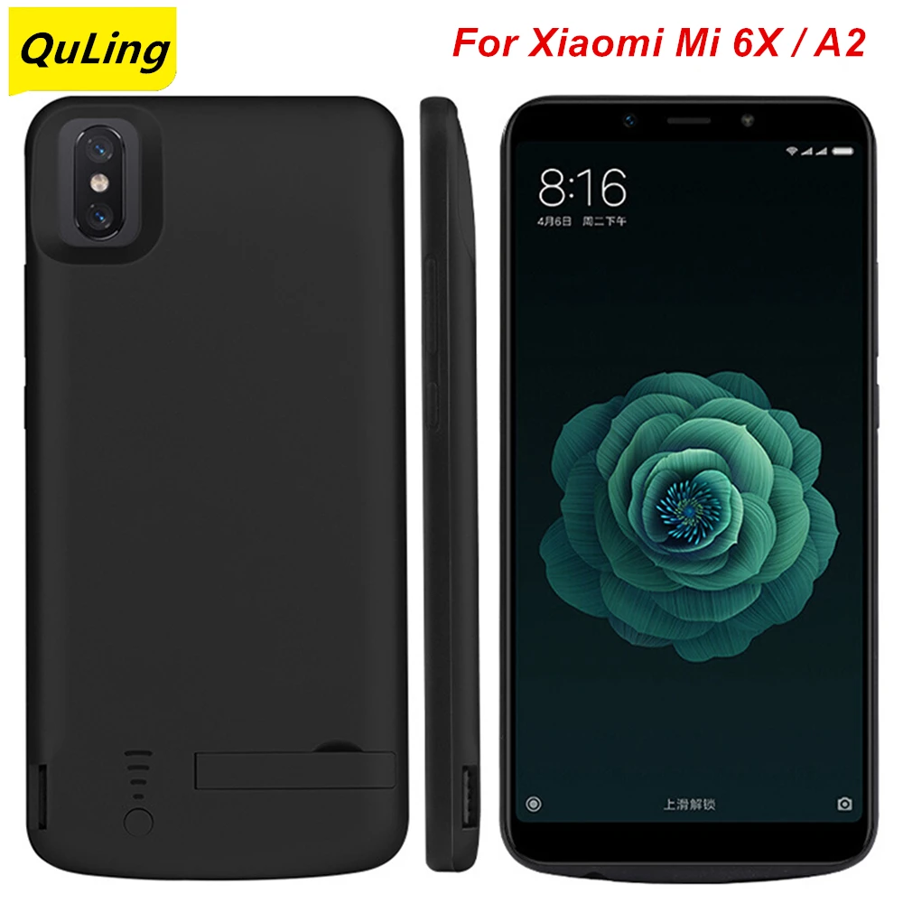 QuLing 6000 мАч для Xiaomi Mi 6X чехол аккумулятора A2 зарядное устройство | Мобильные