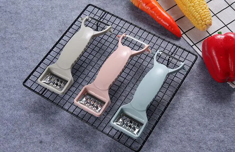 4 in 1 Kitchen Tool Double Headed Design Fruit Peeler Potato Cabbage Grater Cutter Slicer Char Peeling Planer |