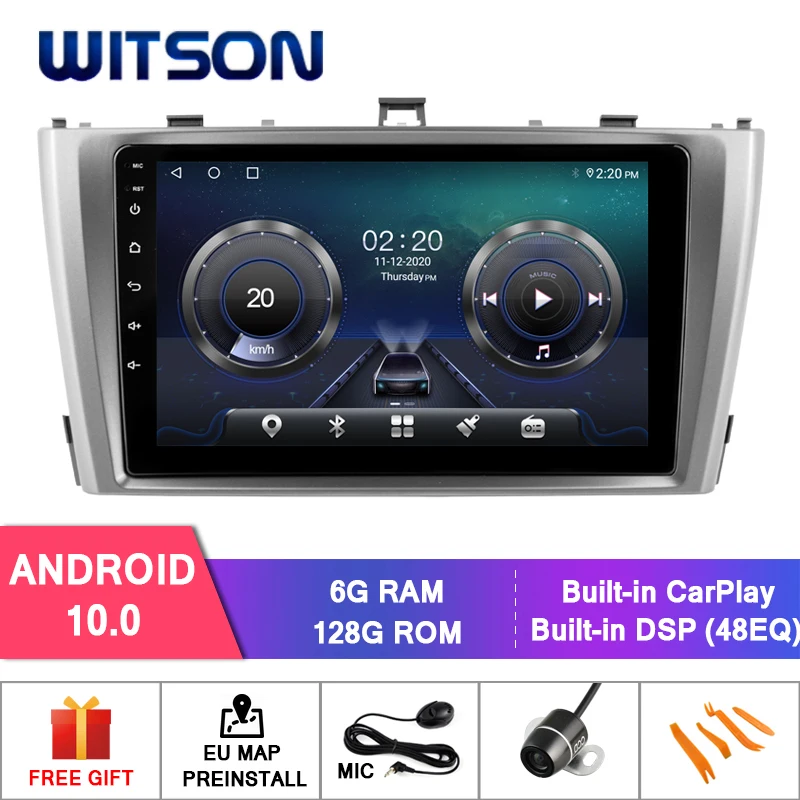 

WITSON Android 10. CAR DVD SYSTEM for PTOYOTA AVENSIS 2005-2007 car dvd player link/DAB/OBD/TPMS/DVR support