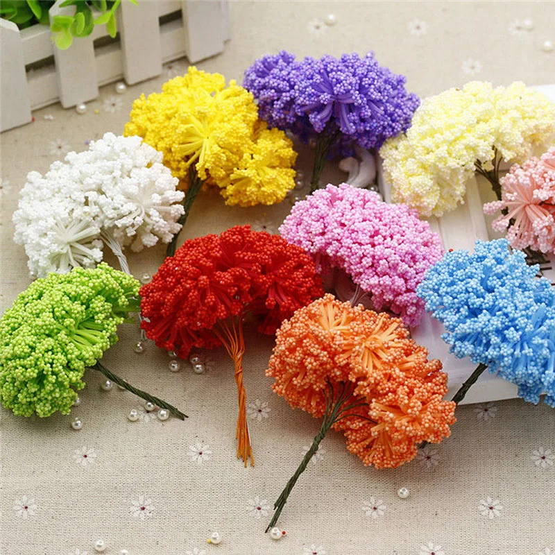 

Artracyse 1PC Gypsophila Garland Accessories Foam Particles Simulation Flower Heart Diy Wedding Hand Ring Making Materials