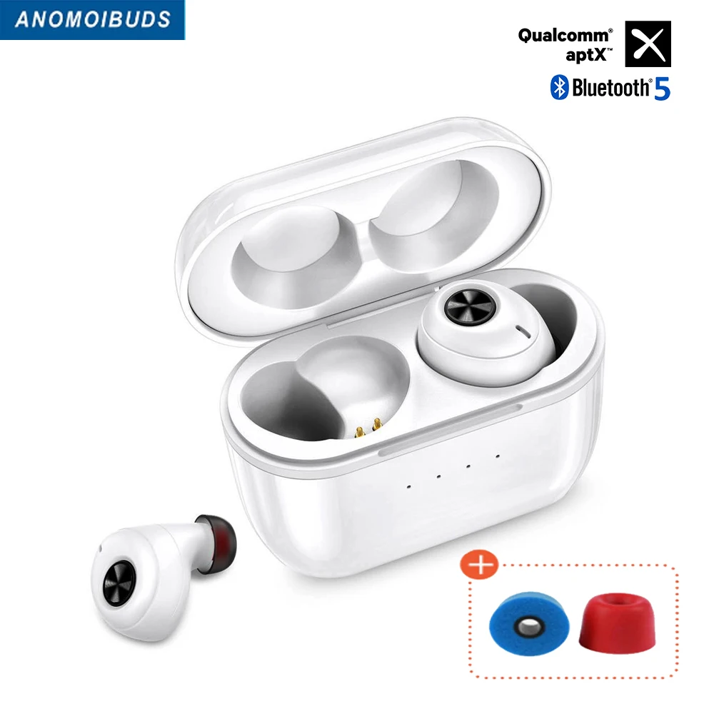 Беспроводные наушники Anomoibuds Aptx TWS Bluetooth проводные вкладыши с шумоподавлением и