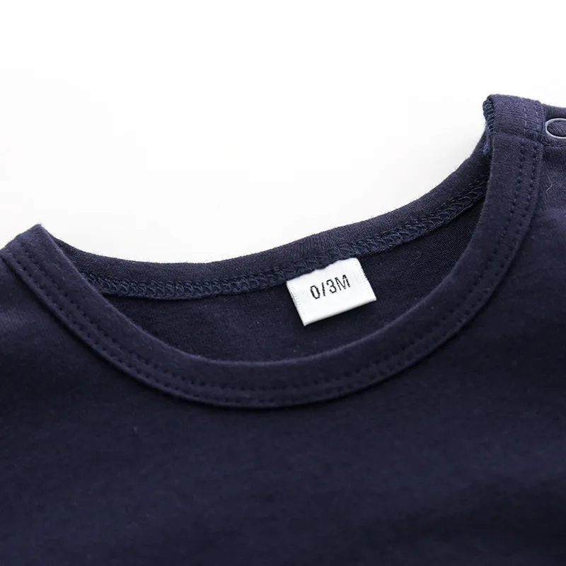 Одежда для новорожденных с рисунком медведя комбинезоны длинными рукавами