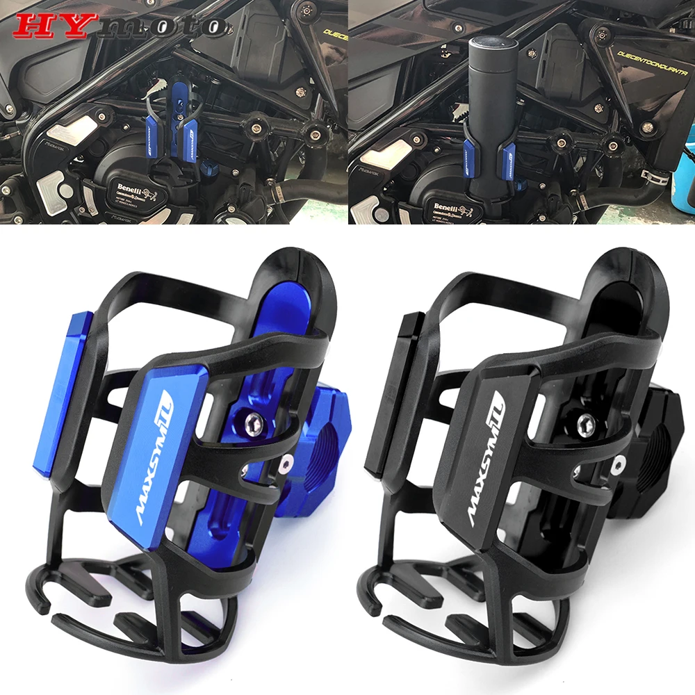 

Newest For SYM MAXSYM TL 500 Maxsym TL500 High Quality Motorcycle CNC Accessories Beverage Water Bottle Drink Cup Holder Mount