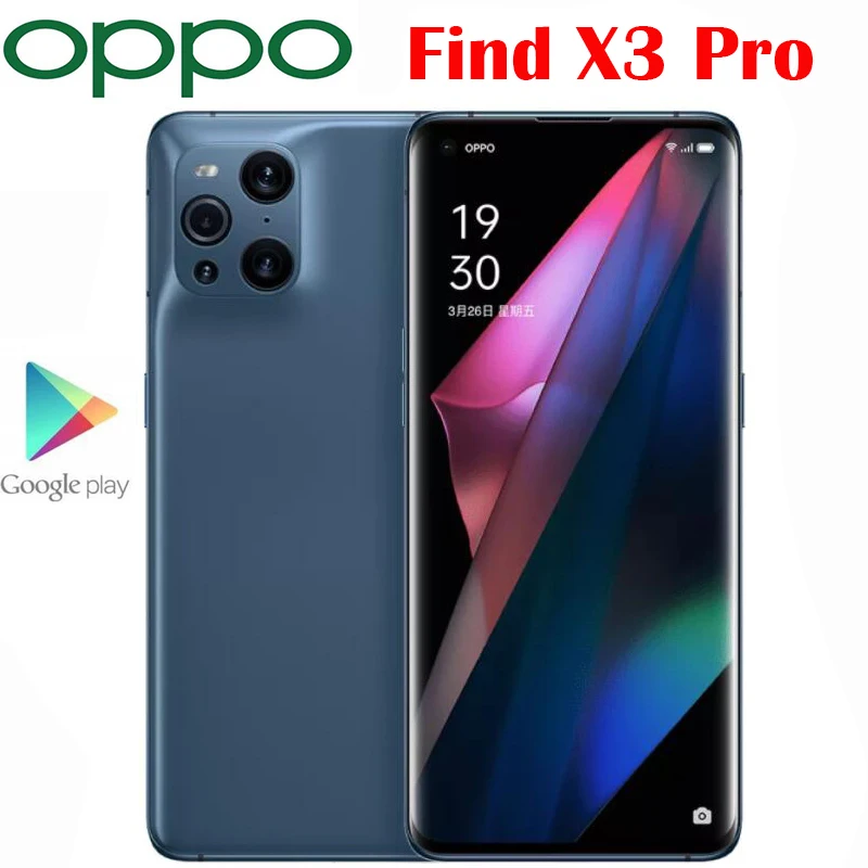Оригинальный Официальный Новый сотовый телефон OPPO Find X3 Pro 6 7 дюйма AMOLED Snapdragon 888 65