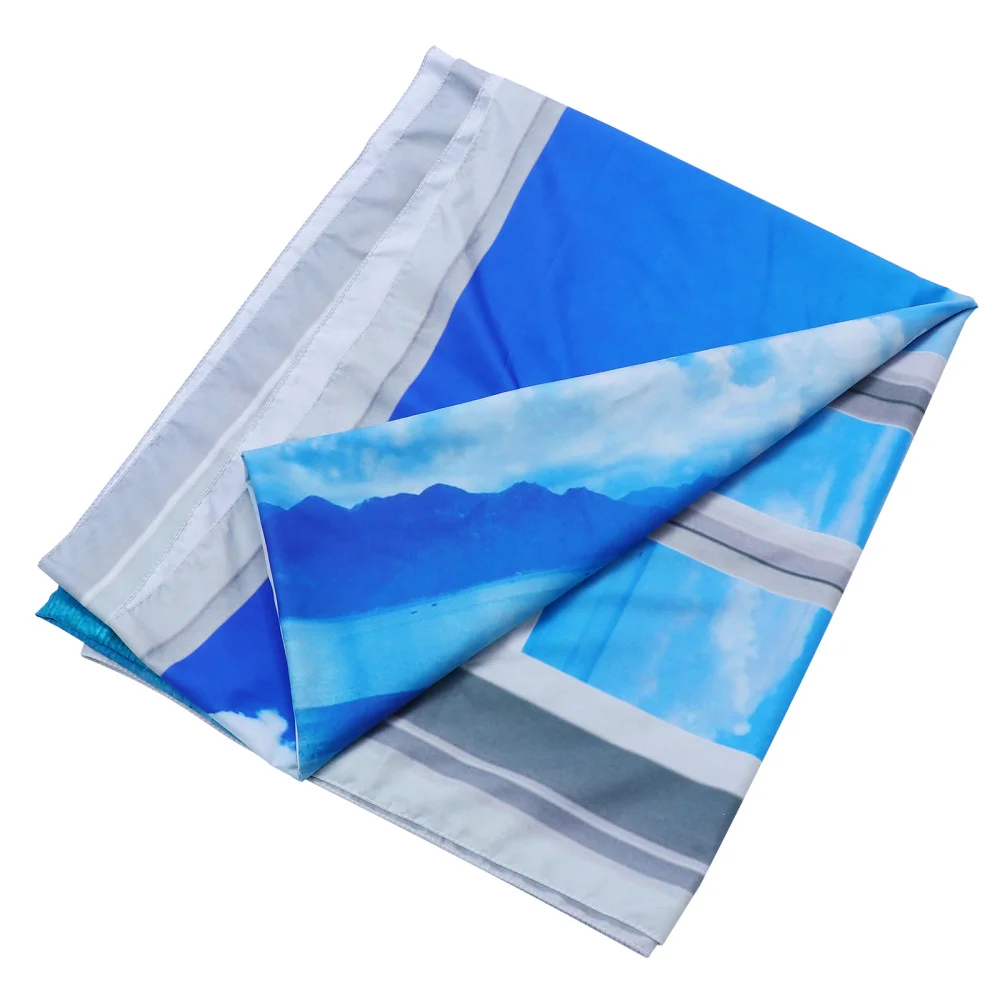 

Beach Printing Wall Hanging Cloth Natural Scenery Background Hanging Cloth