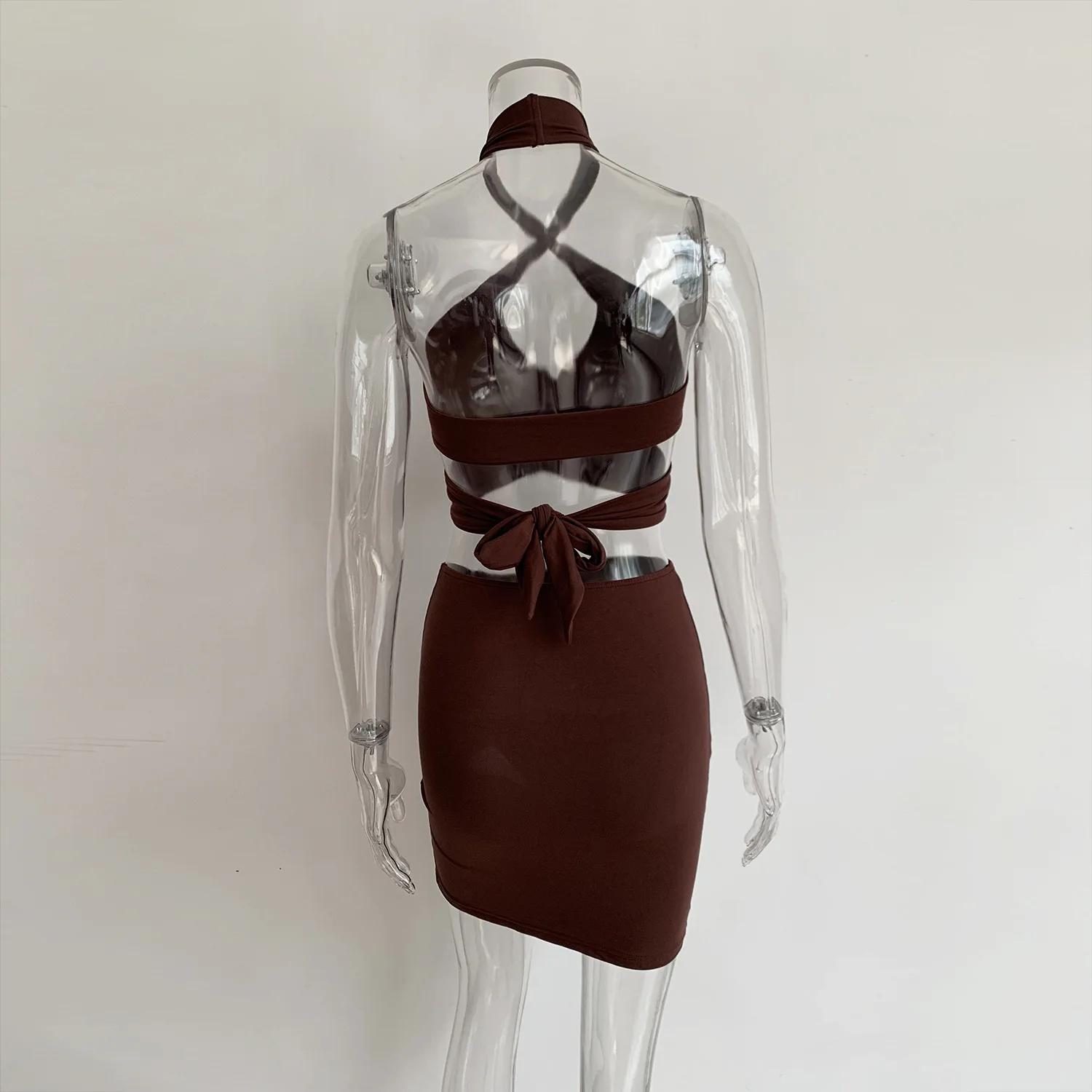 

Plus Size Beach Cover Up Bathing Clothes Pareo Summer New Bind High Waist Sexy Vented Suit Female Dress Print Polyester Sierra