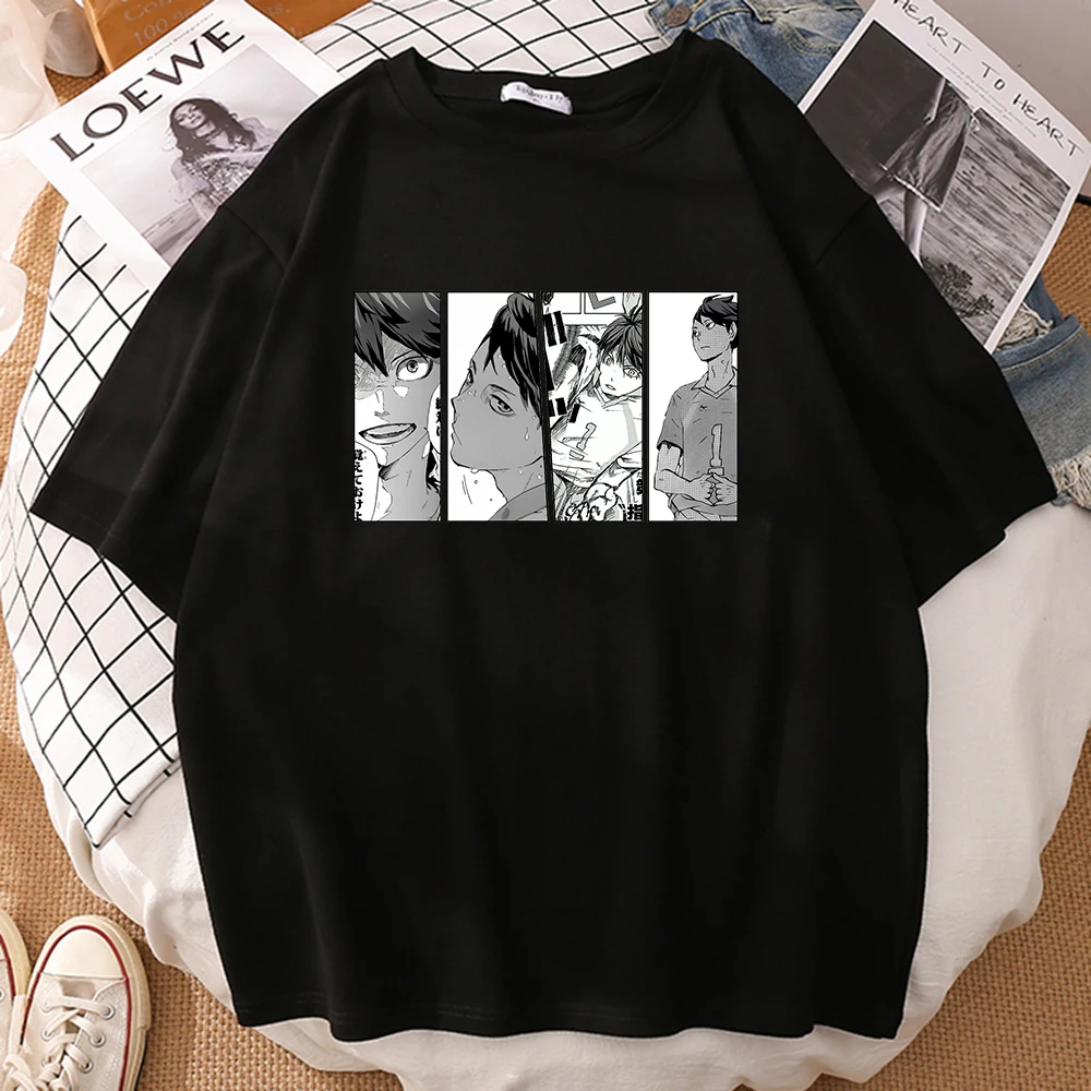 

Kageyama Tobio Haikyuu Print Woman T-shirt Oversized Soft Summer Short Sleeve T shirts Comfortable Hip Hop Creativity Kawaii Top