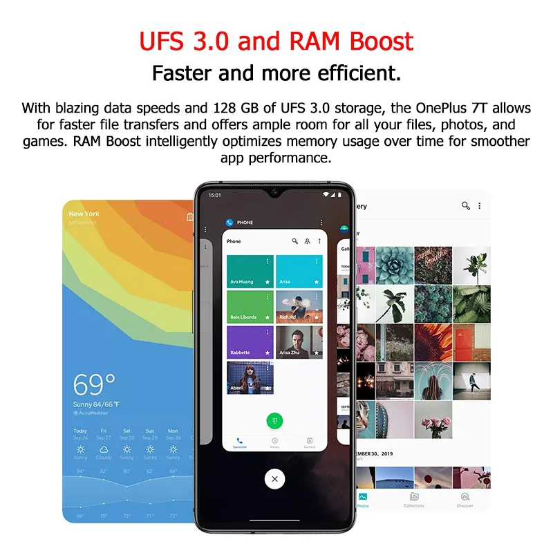 Новый OnePlus 7T Pro глобальная версия Snapdragon 855 Plus 8GB 256GB 6 67 ''жидкий AMOLED экран с