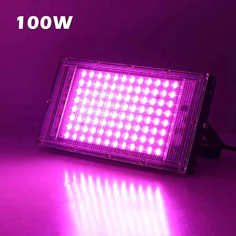 

50W 100W LED Plant Grow Light Lamp AC 220V Full Spectrum LED Plant Floodlight Greenhouse Plant Hydroponic Plant Spotlight