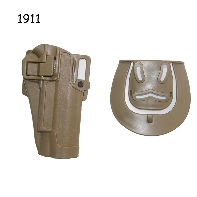 Tan 1911 Тактическая страйкбольная кобура для оружия Glock 17 19 Colt 1911 Beretta M9 Sig P226 чехол для пистолета с правой рукой военные охотничьи принадлежности - Цвет: Tan 1911