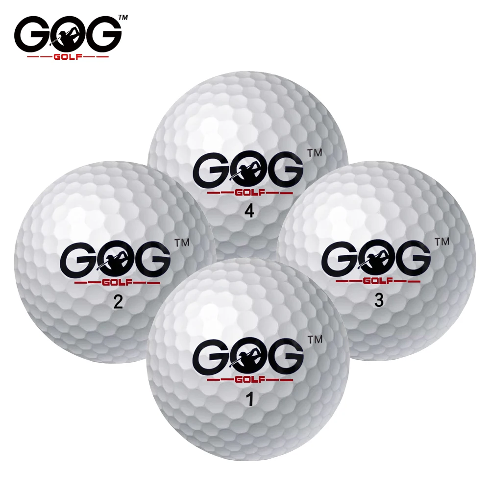 Брендовые мячи для гольфа GOG 10 шт. двухслойные высококачественные на большие