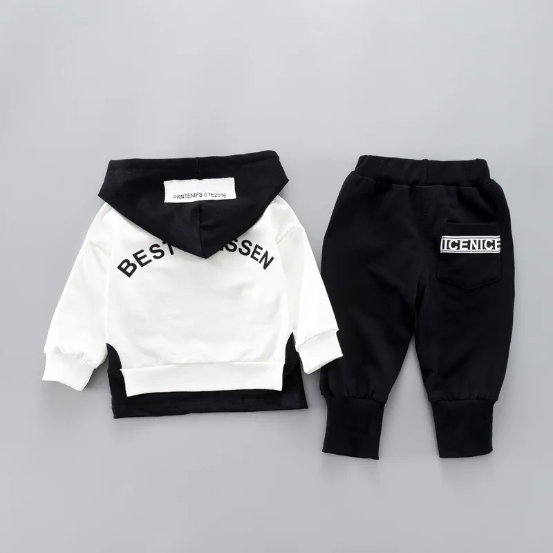 Kid Toddler Boy Sports Suit Clothing Fashion Letter Cute set Baby Set Spring autumn Boys Girls Clothes 1 2 3 4Year | Детская одежда и