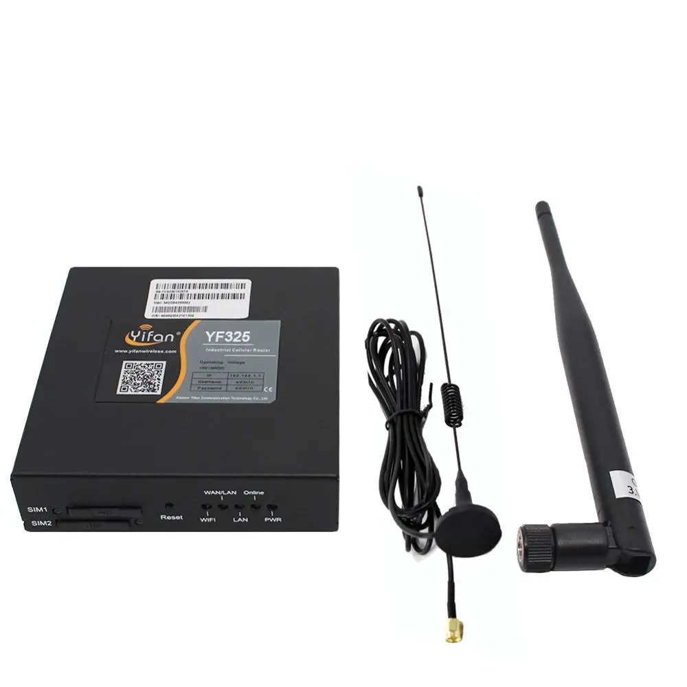 

YF325 Industrial Dual Sim 4G LTE WIFI Router with sim card slot Din Rail Mounting, good for M2M/IOT