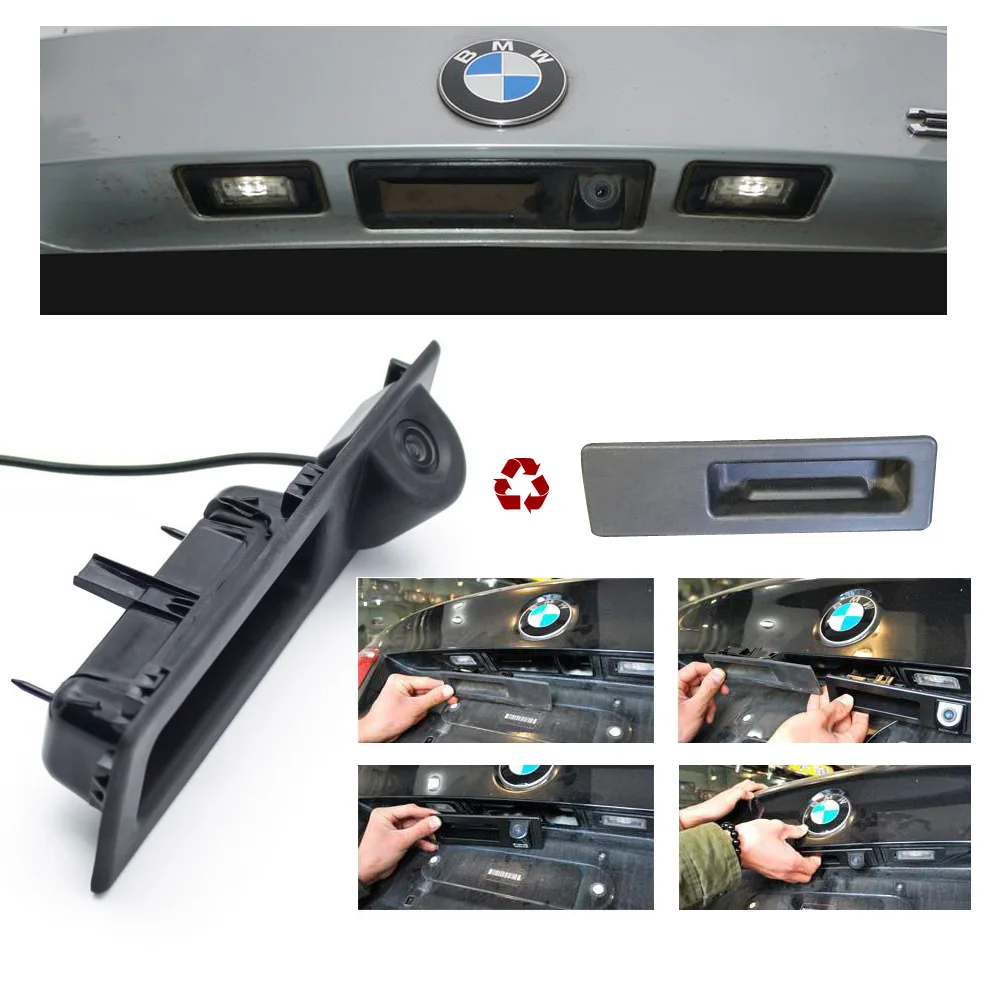Парковочная камера заднего вида для BMW 318i 320i 530i 330i 328i 535i 520i 525i запасная с ручкой