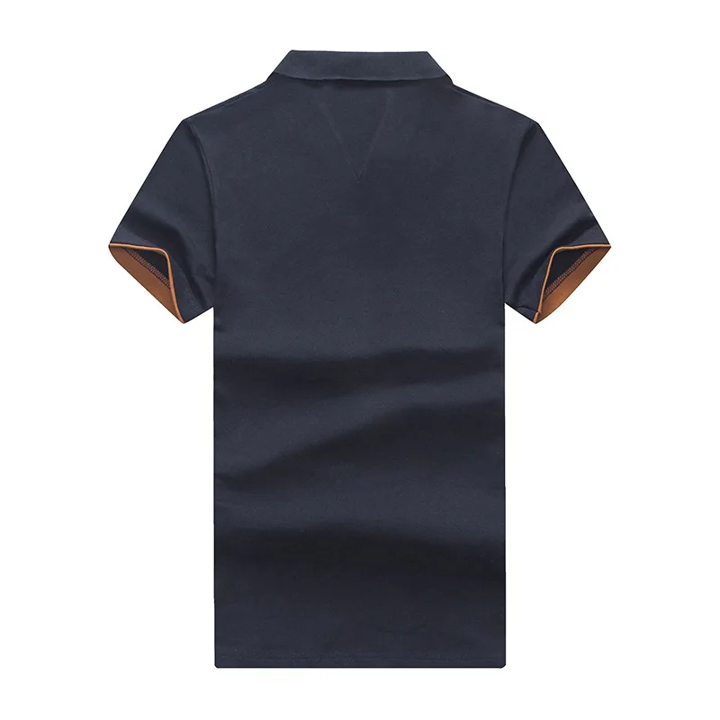 Мужская приталенная рубашка-поло Повседневная дышащая с вышивкой лето 2019 |