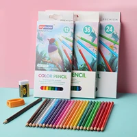 coloured pencils for drawing pencil set 1224 wooden lead pencil oil pastel macaron drawing set professional school art supplies