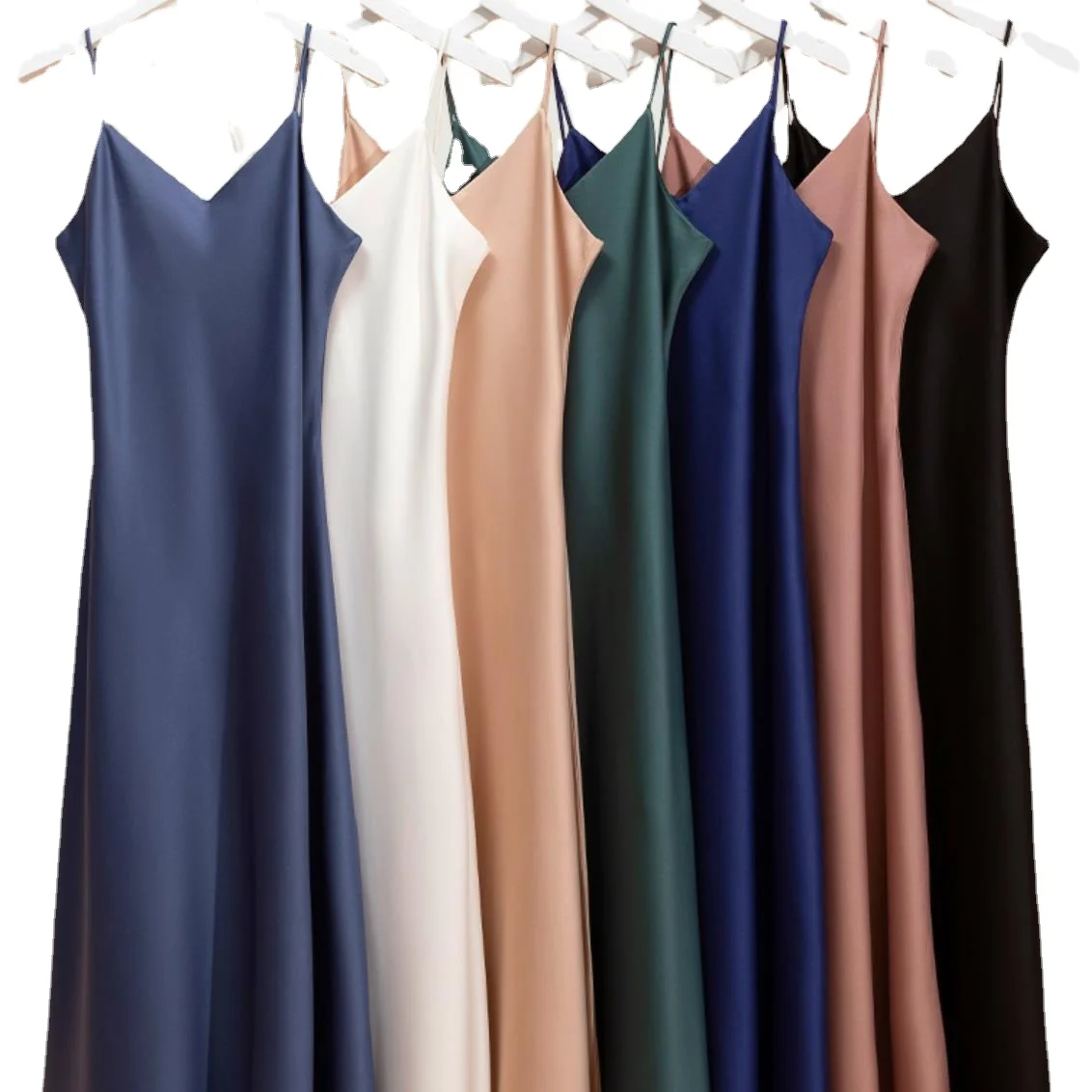 

Women Sexy Dress Tight Slimming Sexy Nightclub Wedding Birthday Party Dress Satin 2021 Summer Plus Size Chiffon Spaghetti Strap