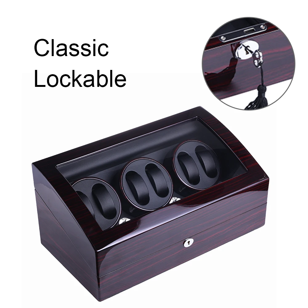 Watch Winder for 6 Automatic Watches with 7 Extra Storages |