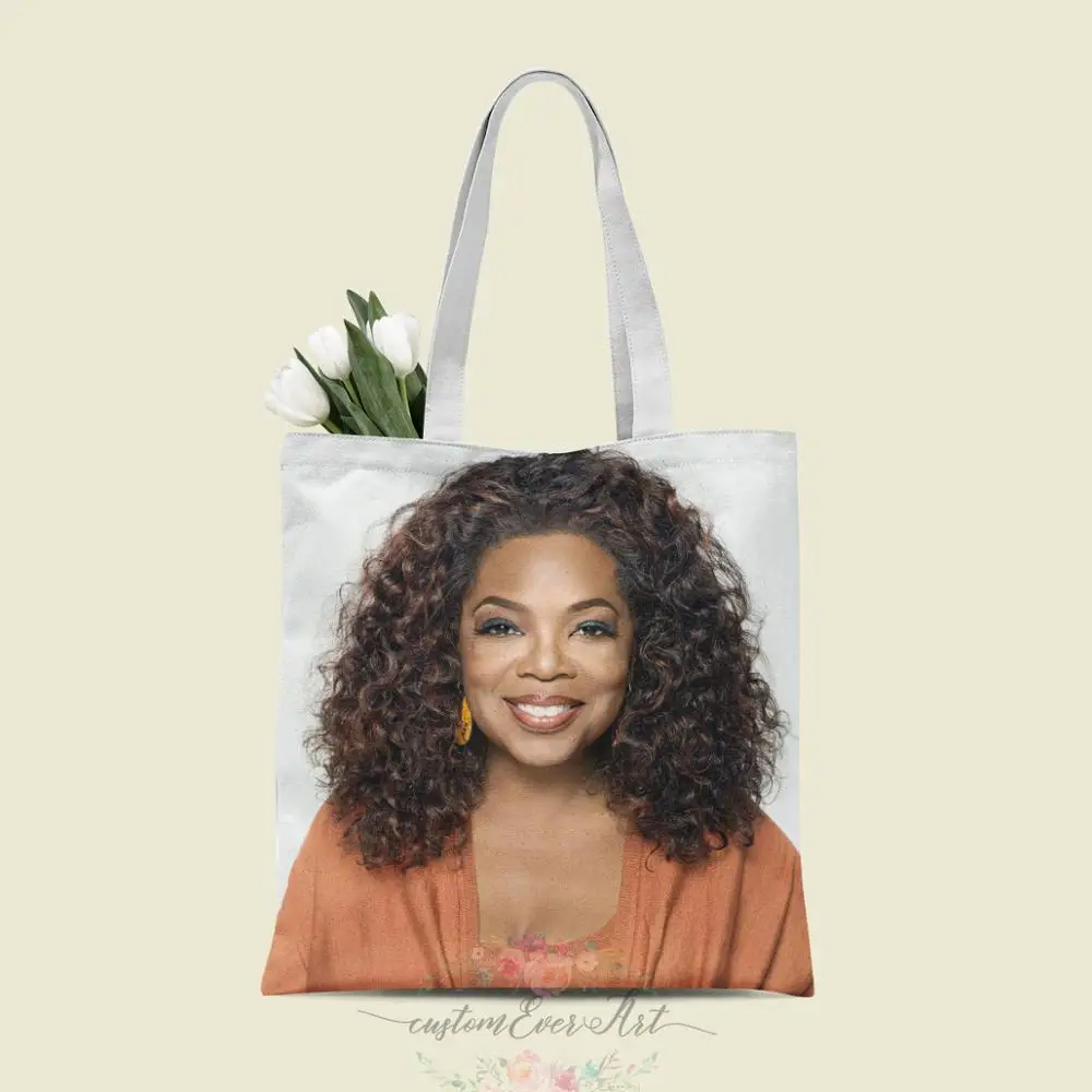

Oprah Winfrey tote bag custom canvas tote bags for women for teacher Birthday Bags Gift Bag personalized gifts
