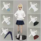16 BJD куклы одежда Белый Зимний Топ Толстовка рубашка юбка шорты обувь для куклы Барби наряды 1:6 аксессуары для кукольного домика