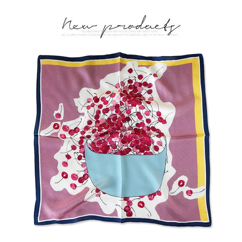 2021 Для женщин квадратный вырез волос шарфы 100% шелковый шарф платки и обертывания