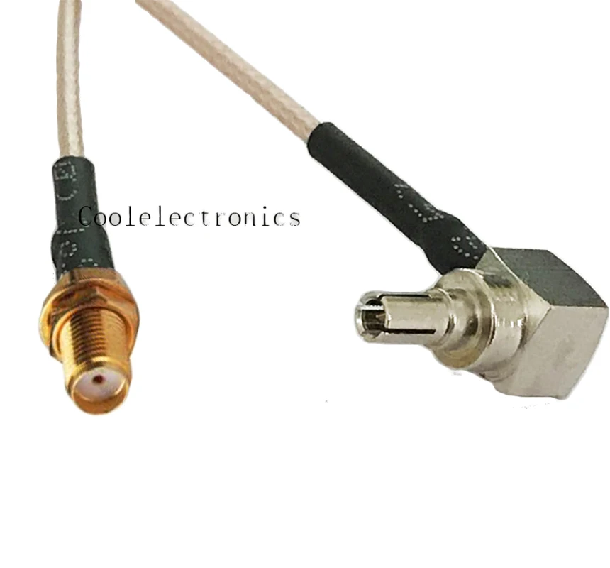 50 шт. разъем адаптера SMA папа к прямоугольному разъему CRC9 RF Coax Pigtail RG178 кабель 25