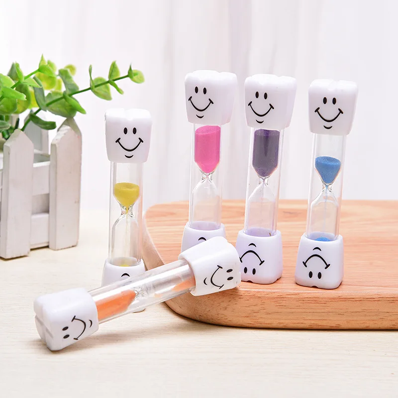 7 цветов милая улыбка песочные часы 2 или 3 на минуту Детская щетка таймер милые