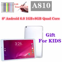 for kids learning a810 tablet pc 8inch 1280x800 ips mtk8163 quad%c2%a0core 18gb wifi dual%c2%a0camera bluetooth compatible android 6 0